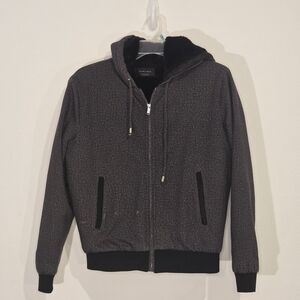 Zara Men's Gray Sweater Jacket Size S